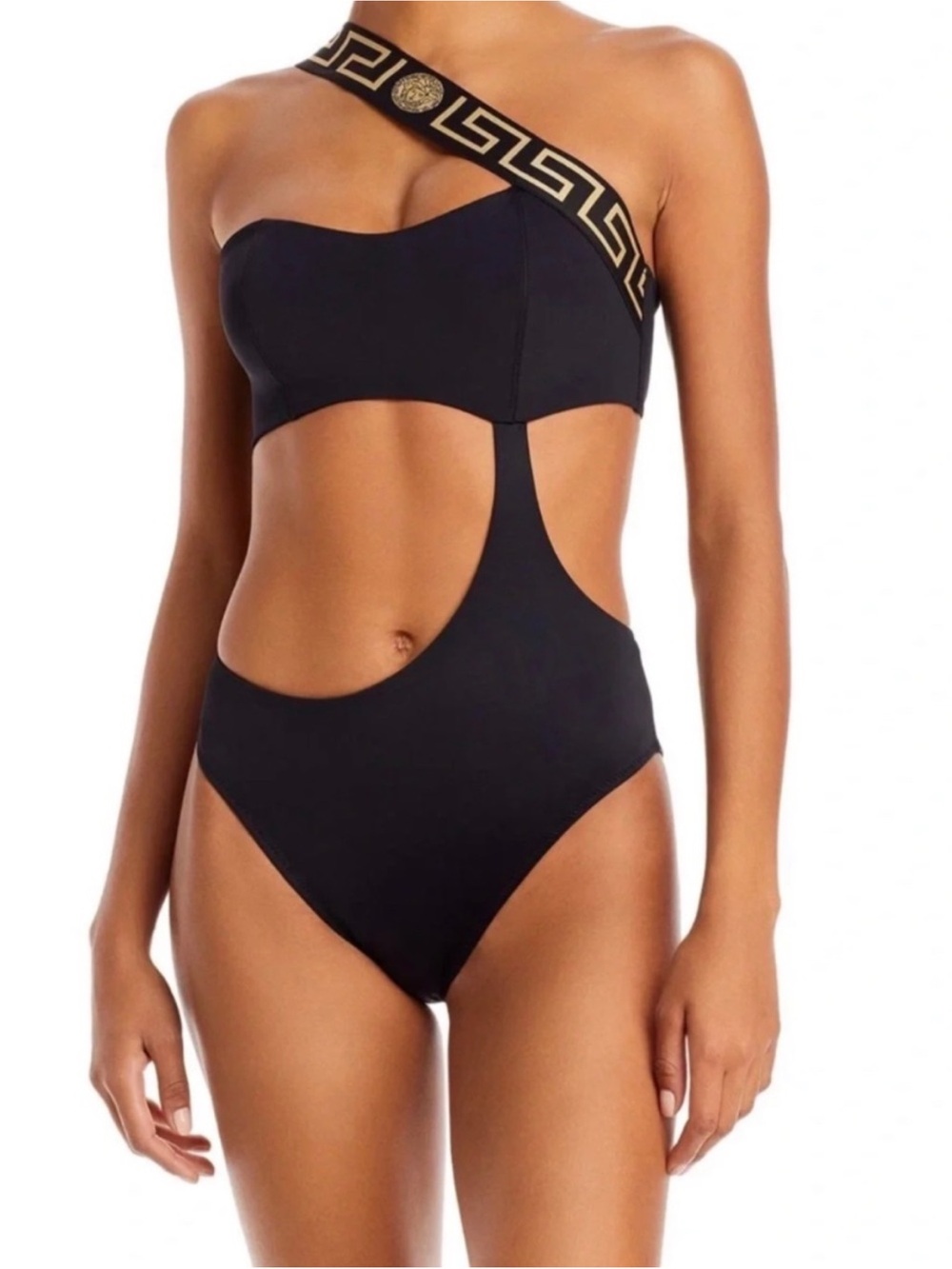 Versace La Greca Medusa, black one piece swimsuit size XS / 1